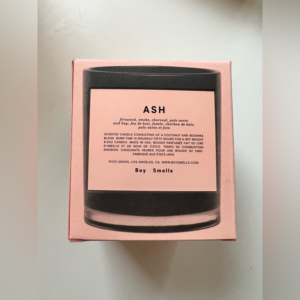 New BoySmells Candle in the scent Ash
